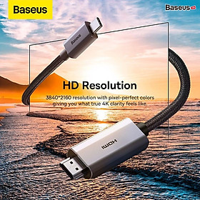 Mua Cáp Chuyển USB Type C Sang HDMI Siêu Nét Baseus High Definition Series Graphene Cho Smartphone/ Tablet/ Macbook/Lapto - hàng chính hãng