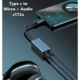 Mua Đầu chuyển tai nghe headphone 2 jack ra cổng usb/ type c cho laptop  điện thoại  máy tính bảng
