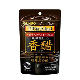 Giấm đen hỗ trợ giảm cân Orihiro Nhật Bản 216 viên - tặng kẹo mật ong SENJAKU