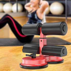 Sit Up Floor Bar with Suction Cups 3 Height Adjustments Sit Up Equipment for Fitness Abdominal Exercise