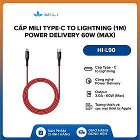 Mua Cáp Mili (1m) l Power Delivery 60W (Max) l Chứng nhận MFI l HI-L90 - Hàng Chính Hãng