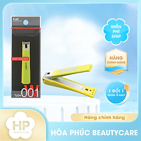 Bấm Móng Tay Inox Thân Nhựa Cỡ Trung Tybe W001 Kai Razor 39262 - KE0110 (Màu Xanh)