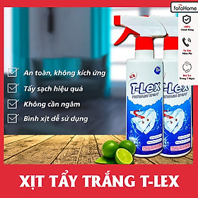 Xịt Tẩy Quần Áo Đa Năng - Tlex Làm Sạch Mọi Vết Bẩn Trên Quần Áo Trắng Và Màu, Xịt Làm Sạch Quần Áo - TLex 500ml , TLex - Xịt Làm Sạch Quần Áo Cao Cấp Không Làm Phai Màu Quần Áo, An Toàn Dịu Nhẹ Với Da Tay