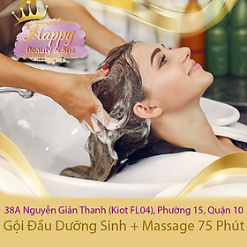 Hình ảnh Voucher Liệu trình Gội Đầu Dưỡng Sinh 75 phút - Bao gồm Massage cổ vai gáy tại Happy Beauty & Spa