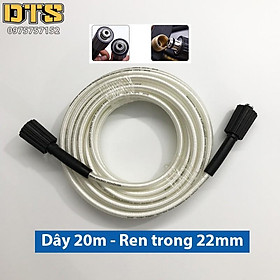 Mua 20m Dây rửa xe cao áp cho máy xịt rửa áp lực - Ren trong 22mm