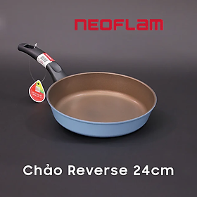 [Hàng chính hãng] Chảo chiên Neoflam Reverse 24cm, màu xám - xanh dương - hồng