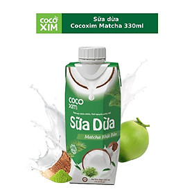 01 Thùng/ 12 Hộp Sữa Dừa Matcha Cocoxim 330ml