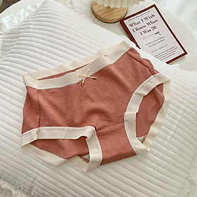 Quần lót cotton cạp vừa dạng đùi cao cấp co dãn 4 chiều phong cách Nhật 3359