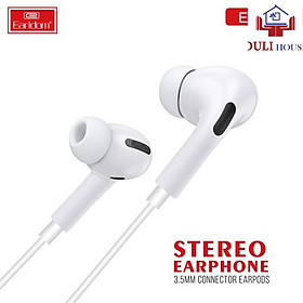 Tai nghe nhét tai - Hàng chính hãng, âm thanh chất lượng tốt, kết nối âm thanh 3.5mm, màu trắng sang trọng, tinh tế