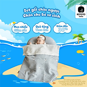 Bộ chăn gối chống trào ngược Rototo bebe nhập khẩu Hàn Quốc khắc phục tình trạng trào ngược dạ dày hiệu quả