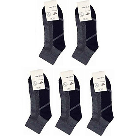 Hình ảnh Combo 5 Đôi Tất Vớ Nam Cổ Trung Cao Cấp Nhật Bản - 5Star