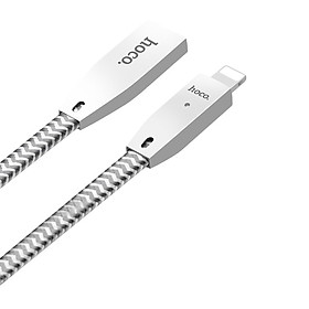 Mua Dây Cáp Lightning Tự Ngắt Sạc Hoco U11 (1.2m) - Tặng Miếng Dán Soket Kute Cuốn Tai Nghe  Dây Cáp - Hàng Chính Hãng
