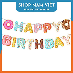 Bộ Dây Trang Trí Sinh Nhật Chữ Happy Birthday Thiết Kế Hoạt Hình