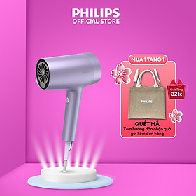 Máy sấy tóc Philips BHD720/10 -Sấy tóc nhanh khô _ Ion nước, ion khoáng, ion gấp 8 lần_ Hàng chính hãng