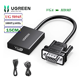 Mua Cáp Chuyển đổi VGA sang HDMI + Audio 3.5mm UGREEN 50945 - Hàng chính hãng