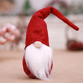 Búp bê ông già Noel dùng trang trí cây thông phong cách Giáng Sinh
