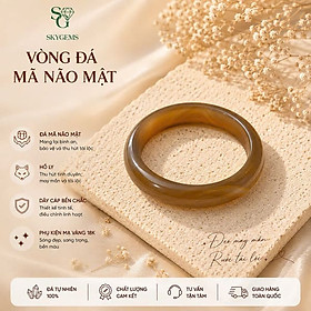Vòng Khối Mã Não Mật – Đá Mã Não Tự Nhiên, Vòng Tay Nguyên Khối Cao Cấp