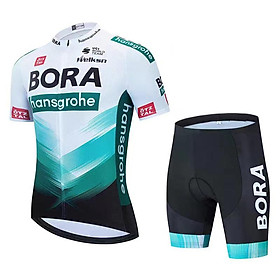 Quần áo đạp xe , Bộ quần áo xe đạp nam nữ ngắn tay BORA PKXD-1163