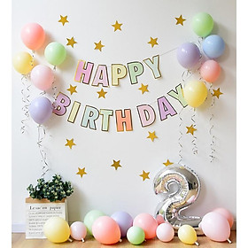 Mua 【PartyCityvn】Set Trang Trí Sinh Nhật Theo Phong Cách Hàn giá đặc biệt tặng kèm bơm keo dán bóng