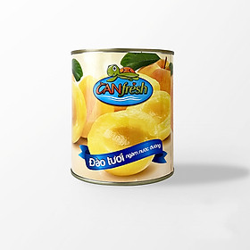 Đào Ngâm Nước Đường CANFRESH Hạ Long - 820g