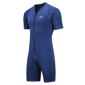 Men's Snorkeling Suit One-Piece Short Sleeve Diving Clothing Thick 2MM Neoprene Swi
