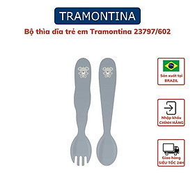 Mua Thìa Dĩa Ăn Dặm Cho Bé Thương hiệu Tramontina Thiết Kế Hoạt Hình Dễ Thương Chất Liệu An Toàn Không Chứa BPA Sản Xuất Tại Brazil