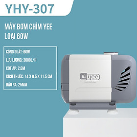 Máy bơm chìm cao cấp siêu êm Yee - thiết kế sang trọng hiện đại cho bể cá