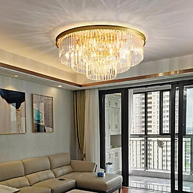 Mua Pha lê chuẩn - Đèn mâm pha lê ốp trần MV9181 - KT 65x65xh40cm