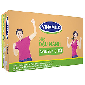 Thùng 48 Hộp Sữa Đậu Nành Vinamilk Nguyên Chất 200ml