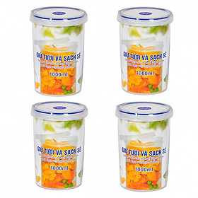 Hộp đựng thực phẩm tròn song long 2408 1000ml