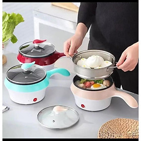 Nồi lẩu hấp mini 2 tầng đa năng chống dính 2 trong 1