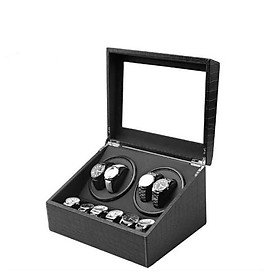 Mua Hộp Đựng Đồng Hồ Cơ 4 Xoay 6 Trưng Bày Da Đen- Mẫu Ngẫu Nhiên