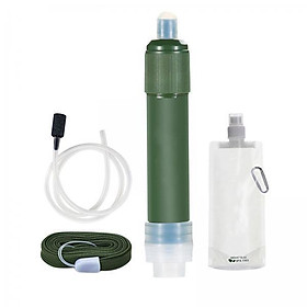 2x Outdoor Survival Water Filter Straw Purifier Filtration System Camping Equipment