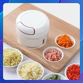 Máy xay tỏi ớt cầm tay Mini Food Chopper TIỆN DỤNG HÀNG MỚI