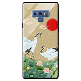 Ốp kính cường lực cho Samsung Galaxy Note 9 Hạc Đầu Đỏ - Hàng chính hãng