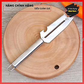 Mua Dao Bào 2 Lưỡi Chất Liệu Inox Siêu Bền Đẹp Dao Nạo Rau Củ Quả Khui Nắp Đa Năng 5 Trong 1 Có Móc Treo Tiện Lợi