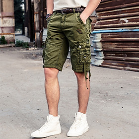Men's five-point pants summer multi-bag overalls shorts outdoor casual pants