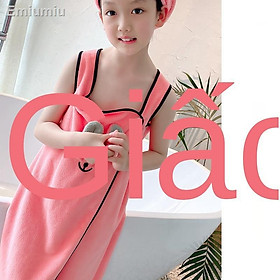 ﹍❏✓Khăn tắm trẻ em hoạt hình dễ thương có thể mặc váy tắm địu