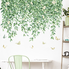 Mua Sticker Giấy Dán Tường Decal Dán tường Tranh Dán Tường Trang Trí Tường Mẫu  Hoa Lá Phong Cách Vintage ZDB-2579