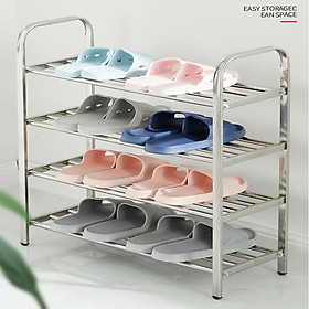 Giá kệ để giày dép 3/4/5/6 tầng Inox cao cấp bền đẹp Vando - kệ đa năng để đồ siêu chắc chắn