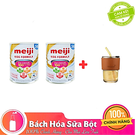 Combo 2 lon Sữa Bột Meiji Nhập Khẩu Số 3-10 800g Tặng Ly thủy tinh