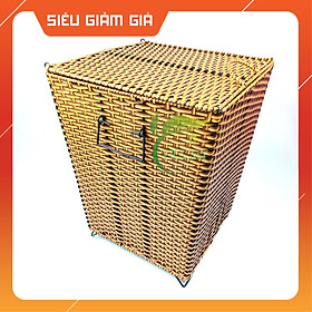 Mua Sọt vuông đựng quần áo  sọt vuông nhựa mây đan  sọt đựng rác  thùng đựng vật dụng gia đình