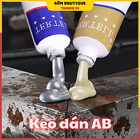 Keo dán hàn sắt thép, keo hàn sắt thép, keo vá vết nứt vết thủng sắt thép kim loại ống nước, keo dán sắt ab