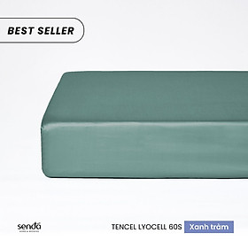 Ga giường Lụa Tencel 1m8x2m Sen Đá Home Bedding cao cấp trơn màu, drap bo chun trải nệm 1m8 x 2m, ra bọc đệm mát lạnh