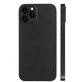 Ốp lưng cho iPhone 12 Pro Max (6.7) hiệu Memumi PP Slim siêu mỏng 0.3 mm - Hàng nhập khẩu - Đen