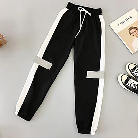 Quần Jogger thể thao Hiphop Nam Nữ Viền Vạch Phản Quang -HẢI ĐĂNG