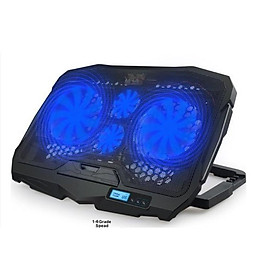Mua Đế tản nhiệt laptop  S18 COOLER 4 quạt mạnh mẽ  ổn định  chống ồn  dòng cao cấp cho game thủ - Hàng Chính Hãng