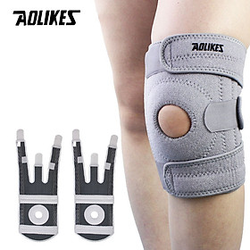 Bộ 2 đai bó quấn bảo vệ đầu gối AOLIKES A-7912-2 Four spring sport knee support