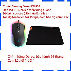 Mua Chuột Gaming Dareu EM908 - Led RGB - Có led viền - Hàng chính hãng