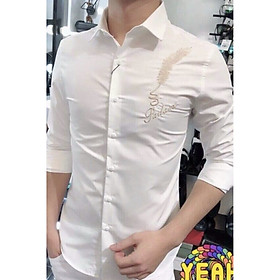ÁO SƠ MI LỤA NAM NỮ IN THÊU HỌA TIẾT ĐỘC LẠ SIÊU PHÁ CÁCH VIỆT ĐẲNG CẤP